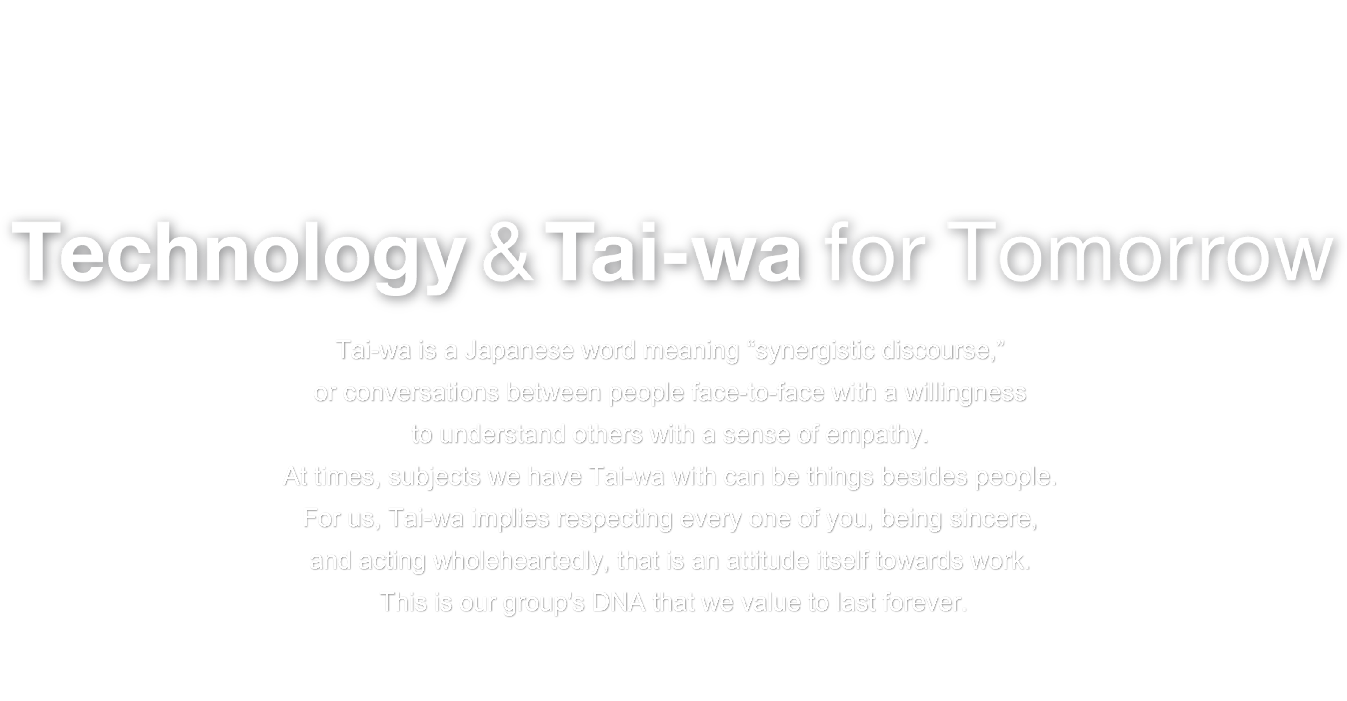 Technology & Tai-wa for Tomorrow